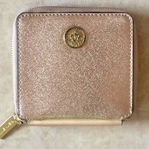 Anne Klein pink zipper wallet